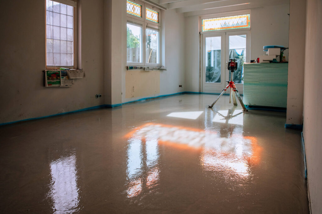 Dekvloer bij vloeropbouw